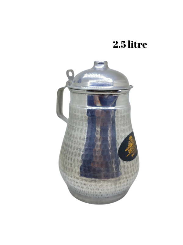 10 Parça El Yapımı Alüminyum Set – Bardak, Sürahi, Şekerlik, Çerezlik, Tepsi