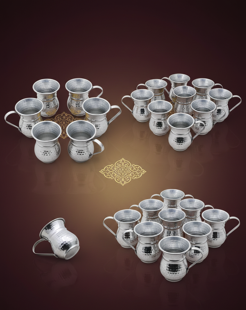 ŞEHZADEMUTFAK El Yapımı Alüminyum Masrafa Bardak | Osmanlı Tarzı Geleneksel Su Bardağı”