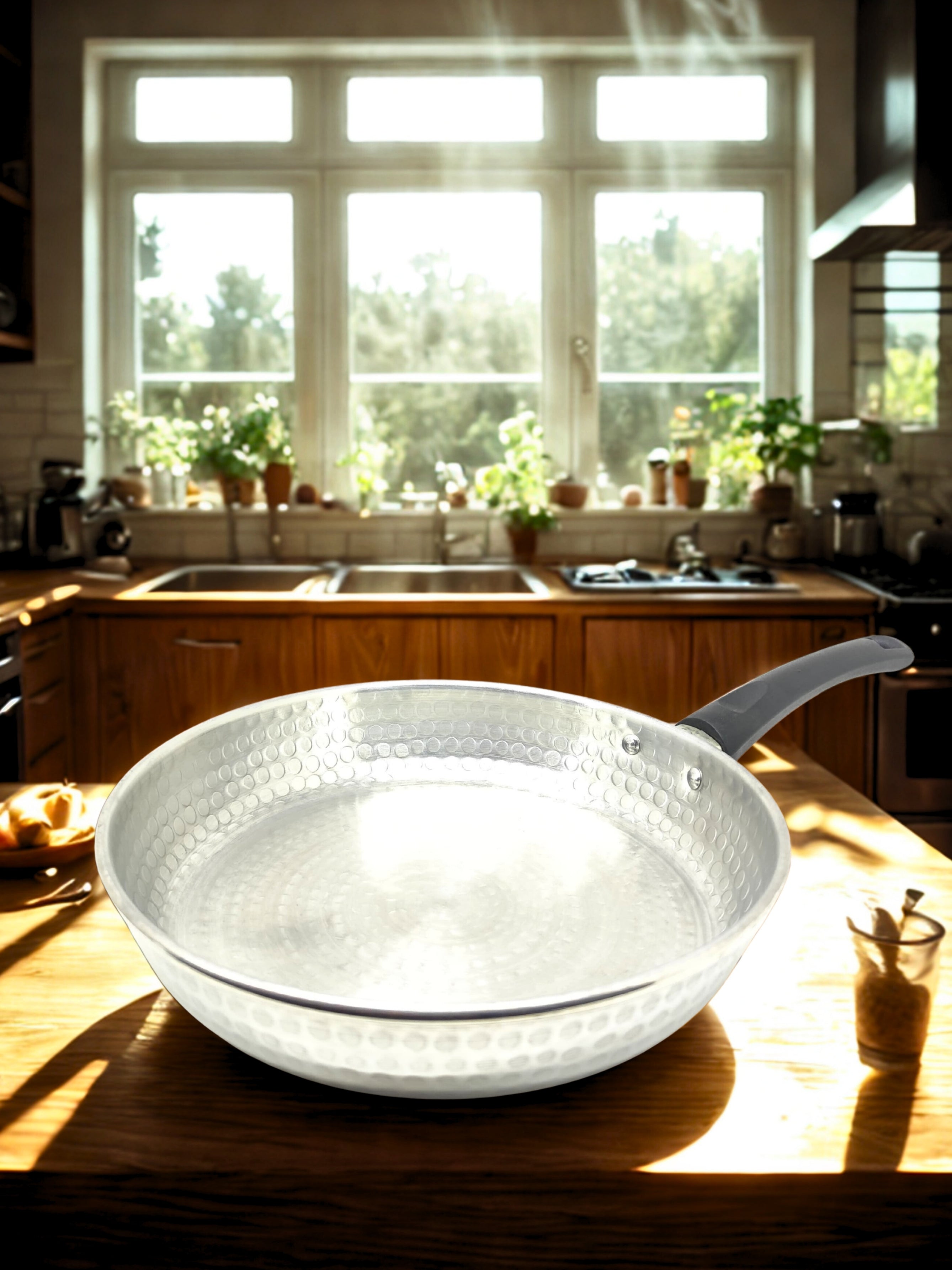 24CM Tek Saplı El Yapımı Alüminyum Omlet Kızartma Tavası