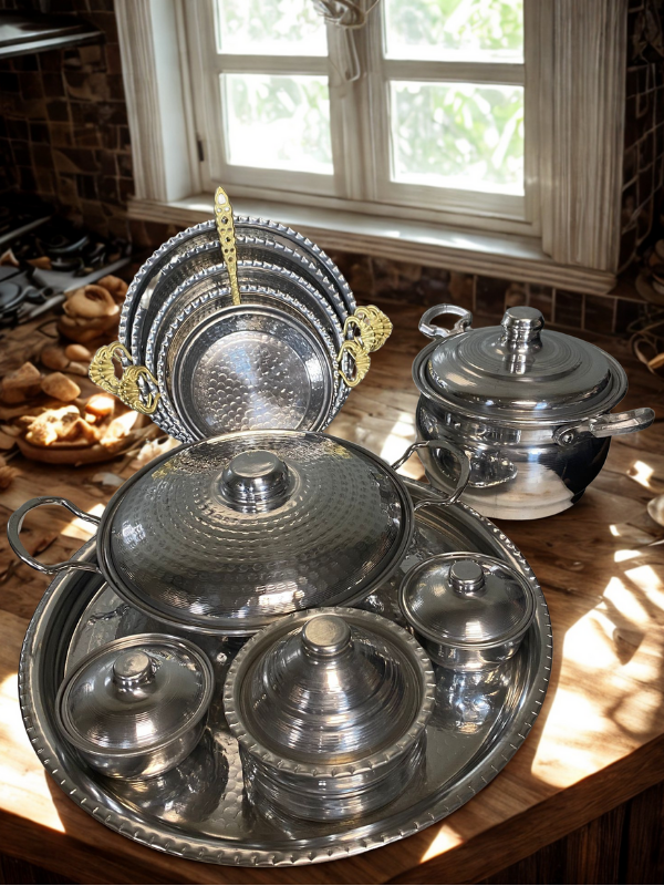 Şehzademutfak El Işçiliği 16 Parça Çeyiz Tencere Seti – Şehzademutfak Kalitesiyle